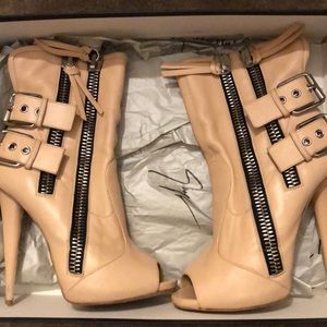 Giuseppe Zanotti Alien Leather Ankle Boots
